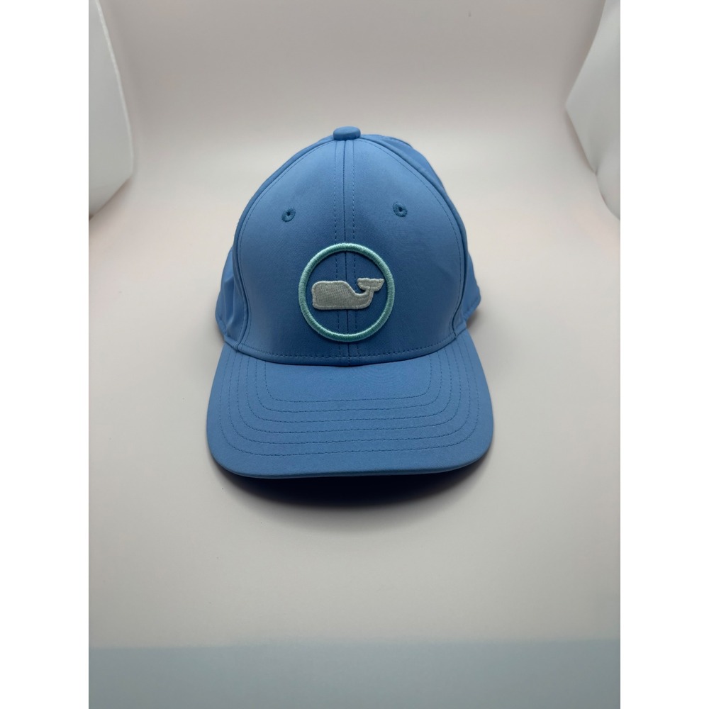 Vineyard Vines Mens Blue Whale Logo Performance Snapback Hat Trucker Cap